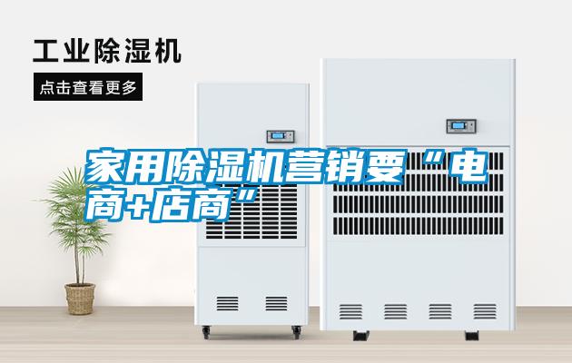 家用除湿机营销要“电商+店商”