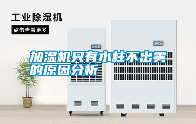 加湿机只有水柱不出雾的原因分析