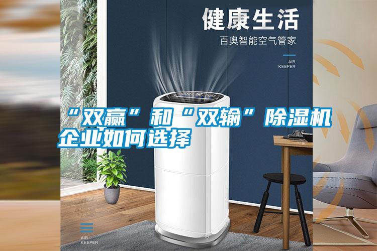 “双赢”和“双输”除湿机企业如何选择