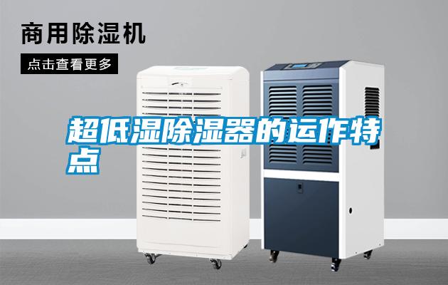 超低湿除湿器的运作特点