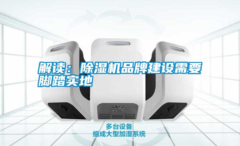 解读：除湿机品牌建设需要脚踏实地
