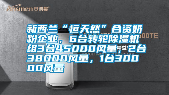 新西兰“恒天然”合资奶粉企业，6台转轮除湿机组3台45000风量，2台38000风量，1台30000风量