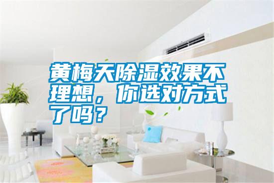 黄梅天除湿效果不理想，你选对方式了吗？