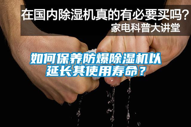 如何保养防爆除湿机以延长其使用寿命？