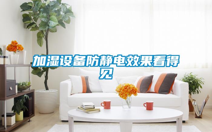 加湿设备防静电效果看得见