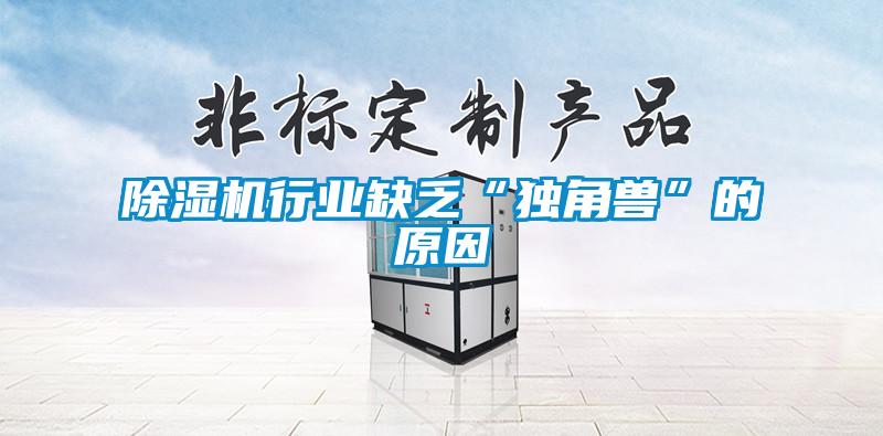 除湿机行业缺乏“独角兽”的原因