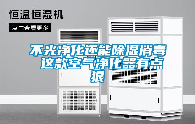 不光净化还能除湿消毒 这款空气净化器有点狠