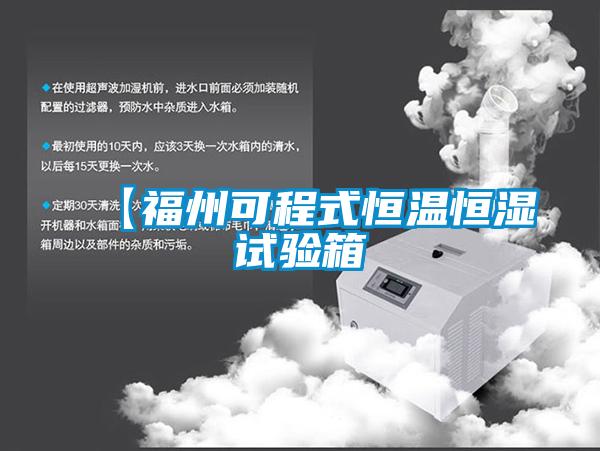 【福州可程式恒温恒湿试验箱