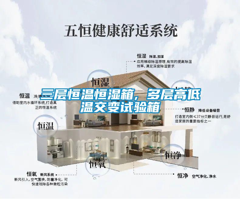 三层恒温恒湿箱, 多层高低温交变试验箱