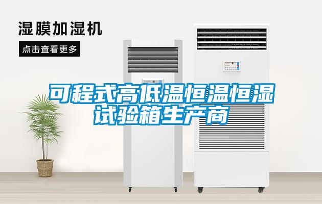 可程式高低温恒温恒湿试验箱生产商