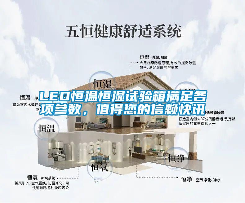 LED恒温恒湿试验箱满足各项参数，值得您的信赖快讯