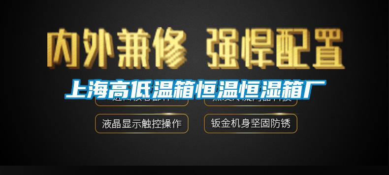 上海高低温箱恒温恒湿箱厂