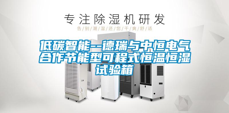低碳智能--德瑞与中恒电气合作节能型可程式恒温恒湿试验箱