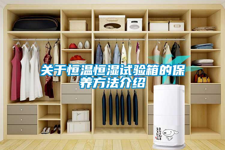 关于恒温恒湿试验箱的保养方法介绍