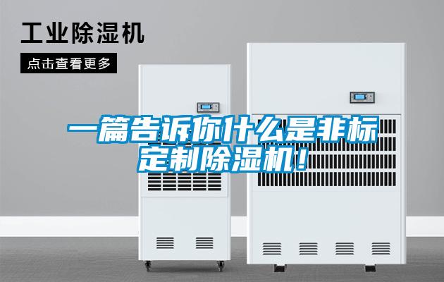 一篇告诉你什么是非标定制除湿机！