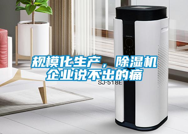 规模化生产，除湿机企业说不出的痛