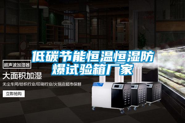 低碳节能恒温恒湿防爆试验箱厂家