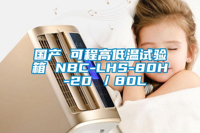 国产 可程高低温试验箱 NBC-LHS-80H -20℃／80L