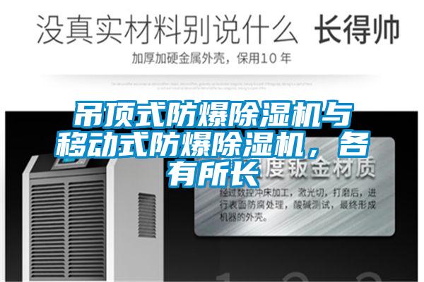 吊顶式防爆除湿机与移动式防爆除湿机，各有所长