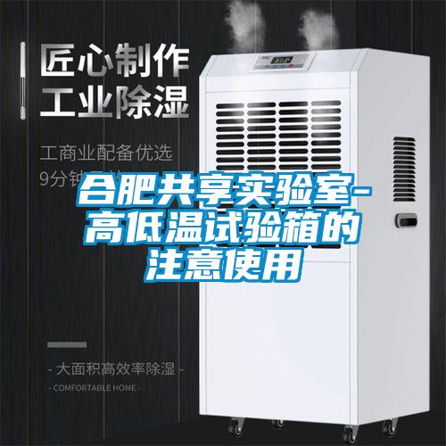 合肥共享实验室-高低温试验箱的注意使用