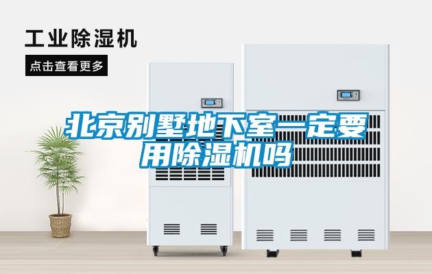北京别墅地下室一定要用除湿机吗