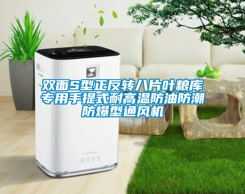 双面S型正反转八片叶粮库专用手提式耐高温防油防潮防爆型通风机