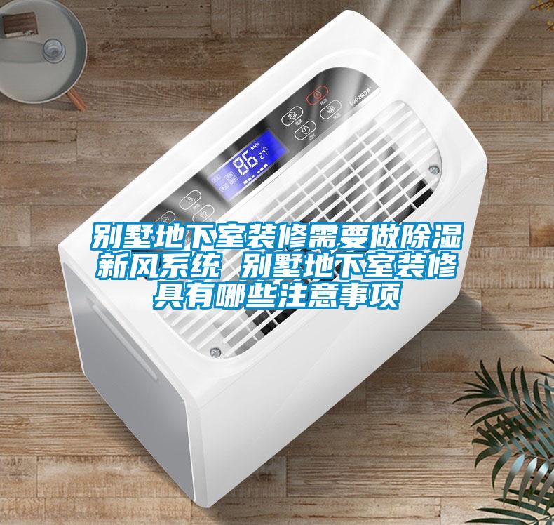 别墅地下室装修需要做除湿新风系统 别墅地下室装修具有哪些注意事项