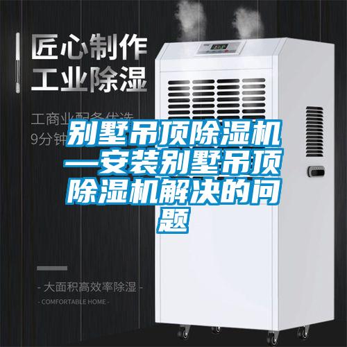 别墅吊顶除湿机—安装别墅吊顶除湿机解决的问题