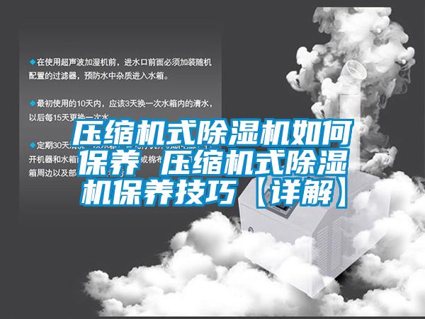 压缩机式除湿机如何保养 压缩机式除湿机保养技巧【详解】