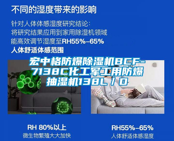 宏中格防爆除湿机BCF-7138C化工军工用防爆抽湿机138L／D