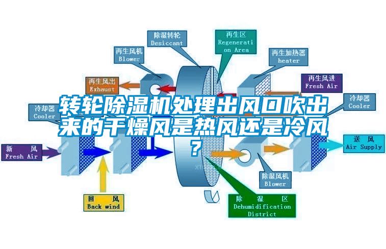 转轮除湿机处理出风口吹出来的干燥风是热风还是冷风？