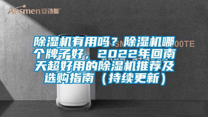 除湿机有用吗？除湿机哪个牌子好，2022年回南天超好用的除湿机推荐及选购指南（持续更新）