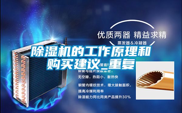 除湿机的工作原理和购买建议_重复