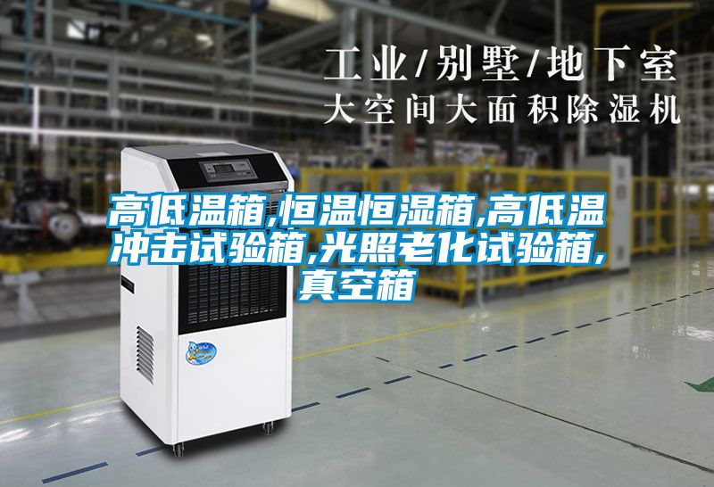 高低温箱,恒温恒湿箱,高低温冲击试验箱,光照老化试验箱,真空箱