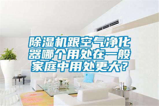 除湿机跟空气净化器哪个用处在一般家庭中用处更大？