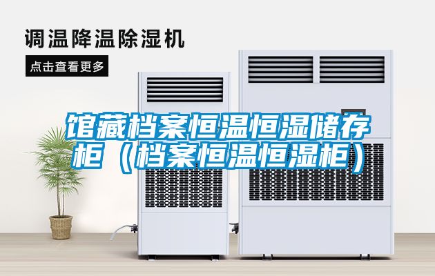 馆藏档案恒温恒湿储存柜（档案恒温恒湿柜）
